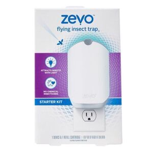 Zevo Electric Flying Insect Trap 1 Device With 3 Cartridges NEW SEALED B11